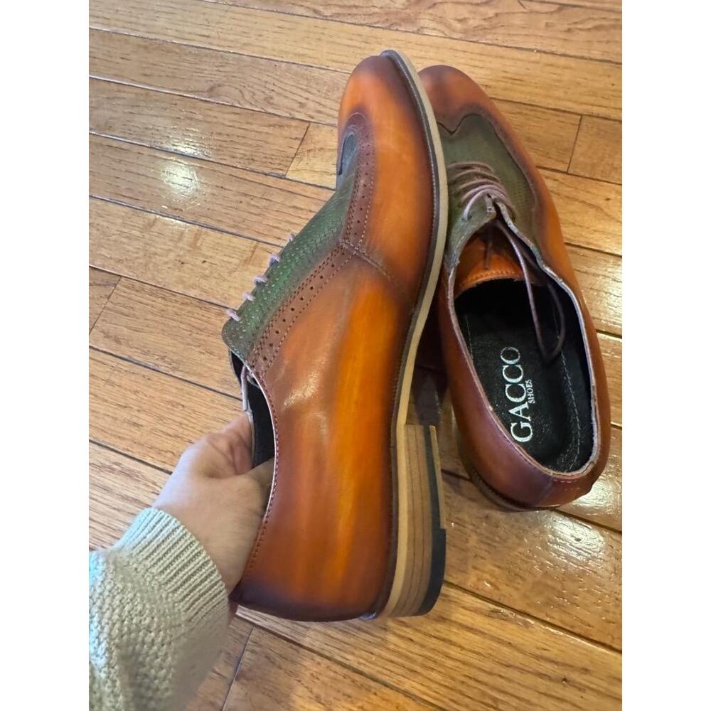 Gacco perforated shoe derby size 43 (mens 800 - Picture 5 of 7